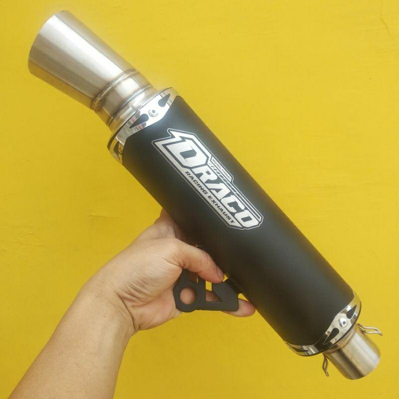 Product Introduction of Knalpot Samlong DRACO INLET 38MM ORIGINAL BLACKCOATING NMAX AEROX BEAT MIO SCOOPY VARIO. DLL 4