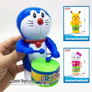 Mainan Bayi Drum Putar Kunci Goyang Karakter Doraemon Hello Kitty Pikachu Gajah Kelinci Dan Robot