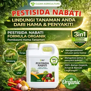 Pestisida Nabati Organik 1000ML Pembasmi Hama Alami Tanpa Bahan Kimia Aman untuk Sayur Buah Tanaman Ramah Lingkungan dan Digunakan Rutin