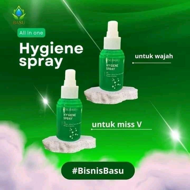 HYGIENE SPRAY TSUBASU 60ml, perawatan miss V,wajah,gatal,berjerawat muka,keputihan