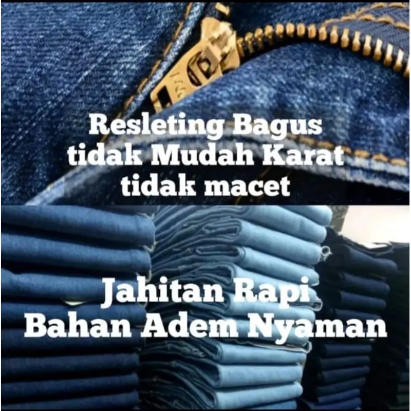 Celana Jeans sobek robek Ripped Abu pria model Slim fit premium 6