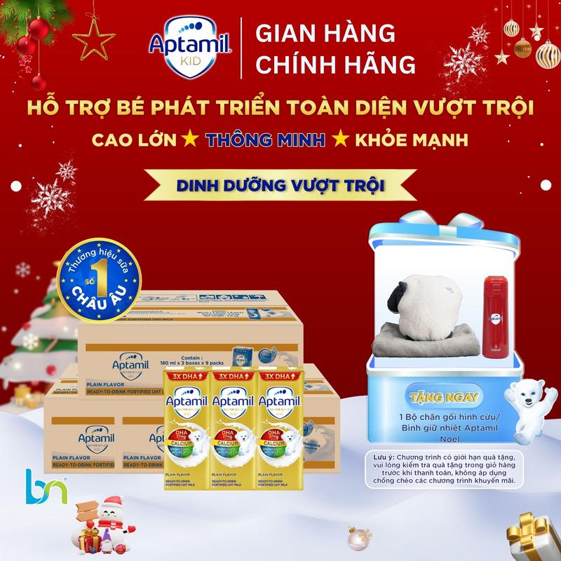   Bắc Nam  Combo 3 thùng sữa pha sẵn Aptamil Super Gold 180ml Aptamil Kid 110ml Aptamil Kid 180ml 