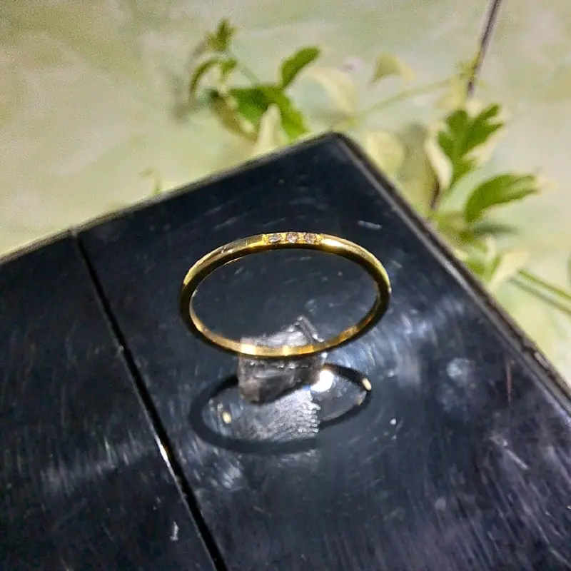 Cincin Titanium Bidadari Permata Kecil Anti Karat dan Anti Luntur SIAP86 6