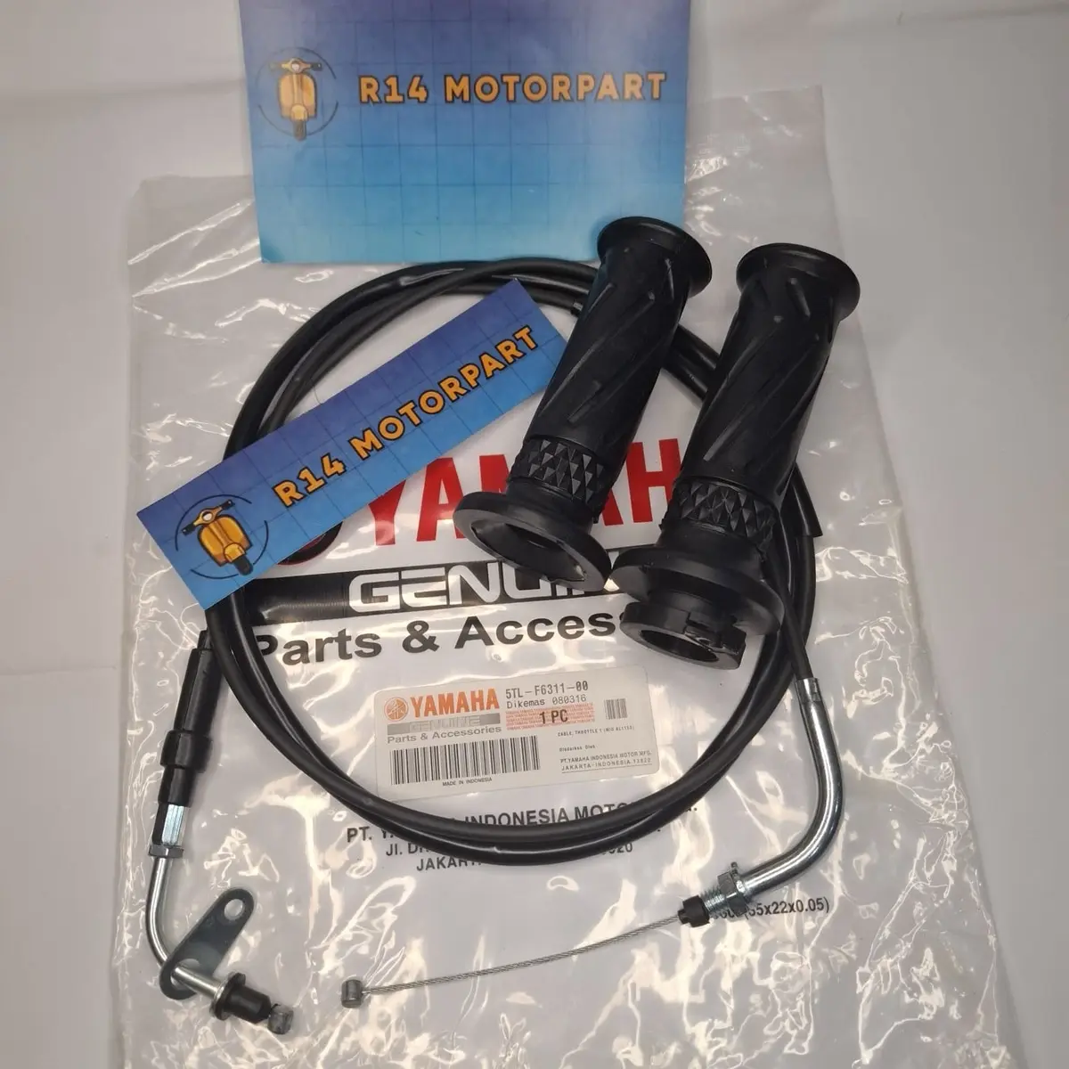HANDGRIP + KABEL GAS 5TL MIO LAMA MIO SPORTY MIO SMALE MIO SOL KARBU VINO KARBU