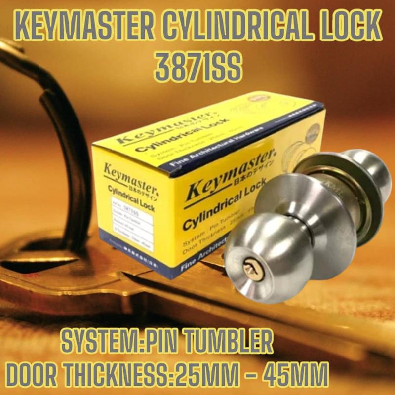 Keymaster 3871SS Cylindrical Door Lock Hardware - TikTok Shop Malaysia