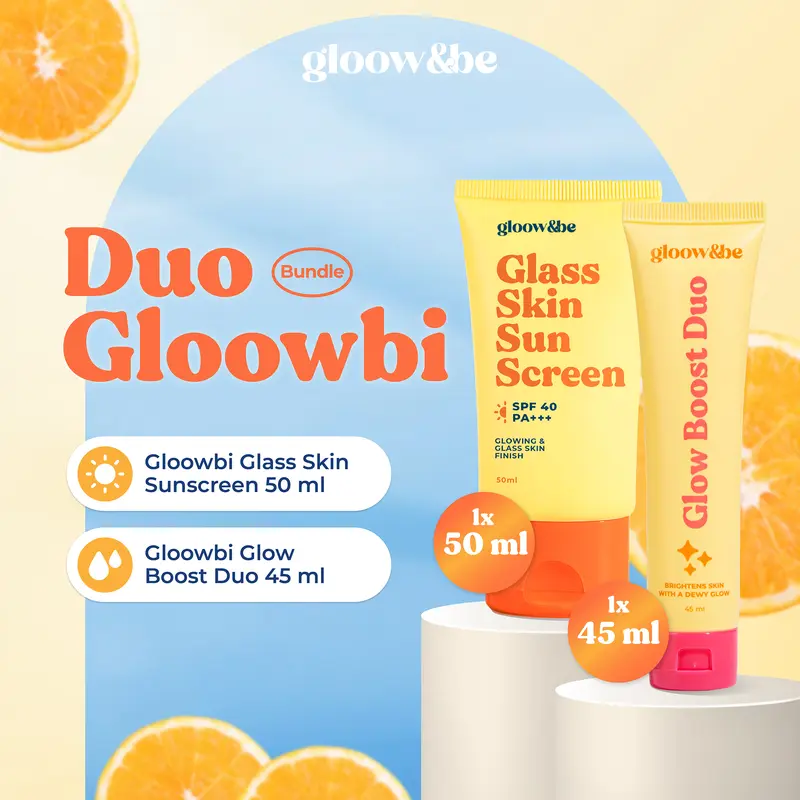 [PRE-ORDER]Gloow&be Glass Skin Sunscreen SPF40PA+++ & Glow Boost Duo Moisturizer 0