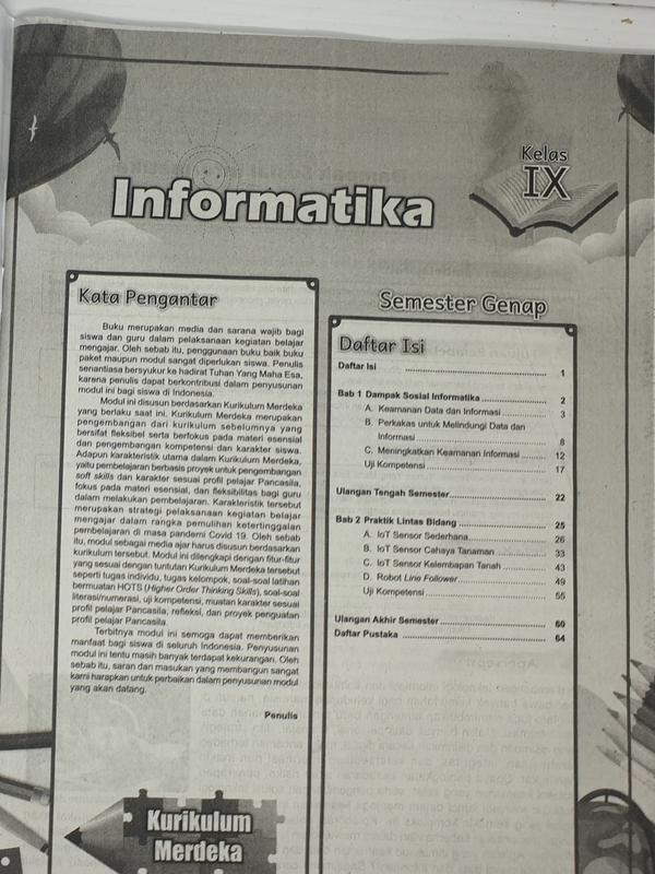 BUKU LKS INFORMATIKA TIK SMP KELAS 7 8 9 SEMESTER 2 KURIKULUM MERDEKA KURMER | O.M 6