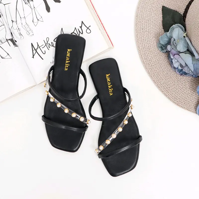Maudy Flat Sandal Teplek Sandal Tali Wanita Empuk dan Tidak Licin 3