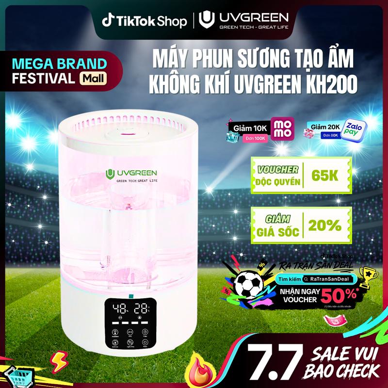 Máy Phun Sương Tạo Ẩm UVGREEN KHx00 - Khuếch Tán Xông Hơi Tinh Dầu Thơm Phòng…