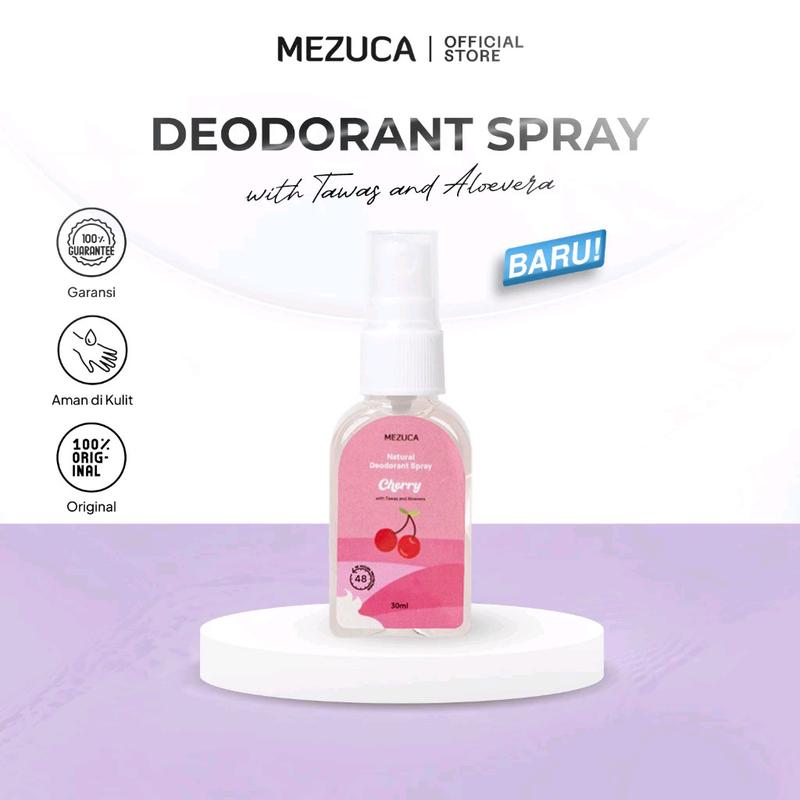 Deodorant Spray Mezuca 30ml Fresh Fruit With Tawas & Aloevera Meminimalisir Bau Badan Hingga 48 Jam 2