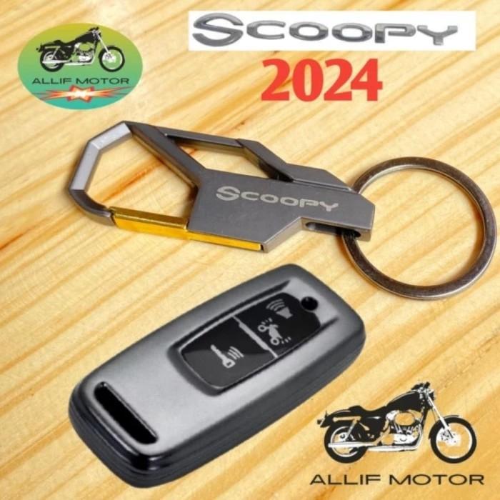 Product Introduction of Cover Remote Scoopy 2024 - 2025 Silikon Remote Scoopy New Plus Gantungan Kunci Bahan Premium 17