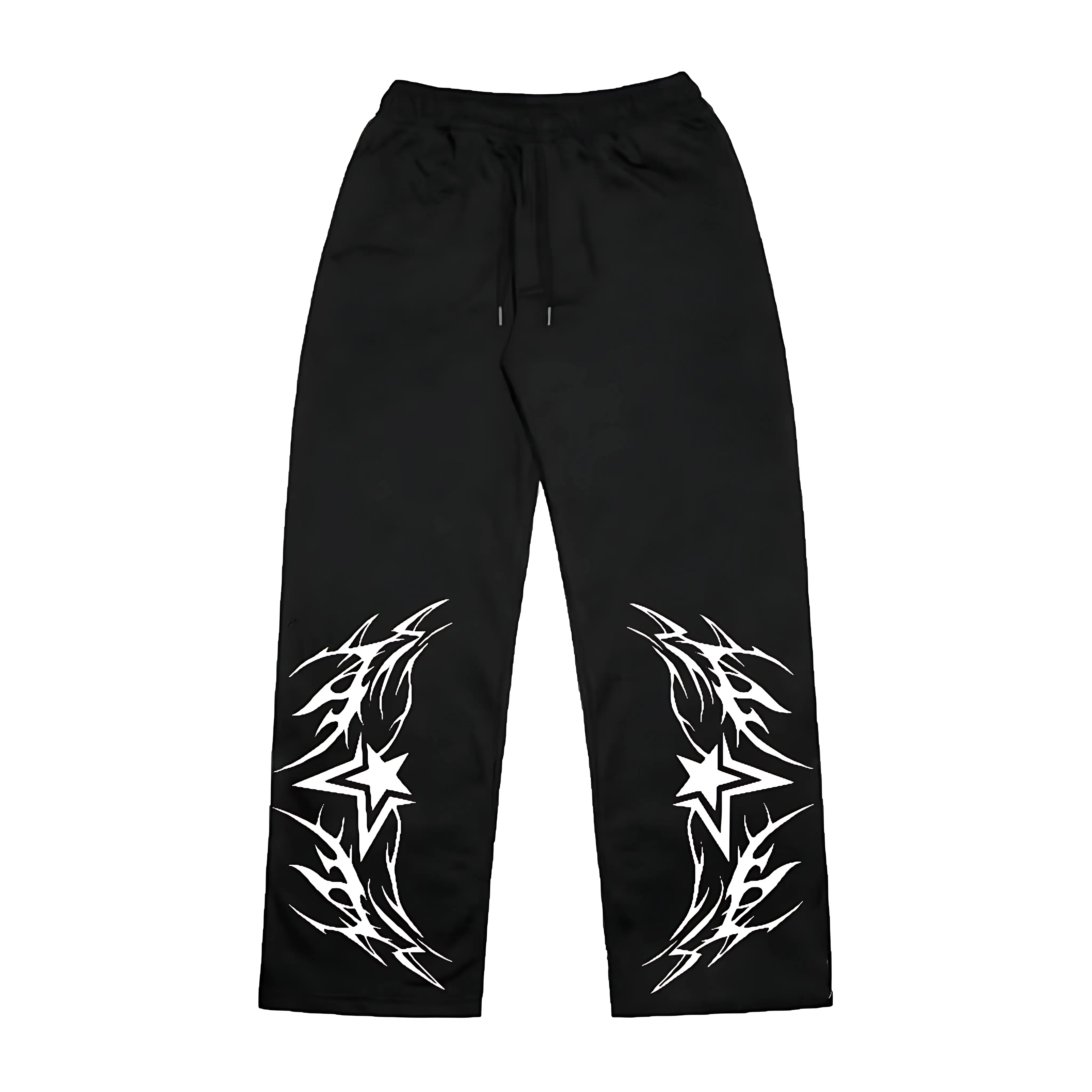 Celana Jogger Tribal Star Baggy Kulot Skena Y2K untuk Pria dan Wanita
