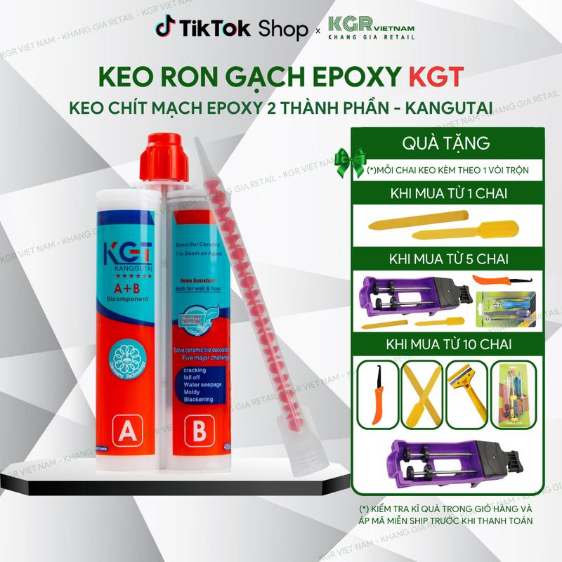 Keo chít mạch 2 thành phần KGT Keo chà ron Epoxy đa dạng màu sắc