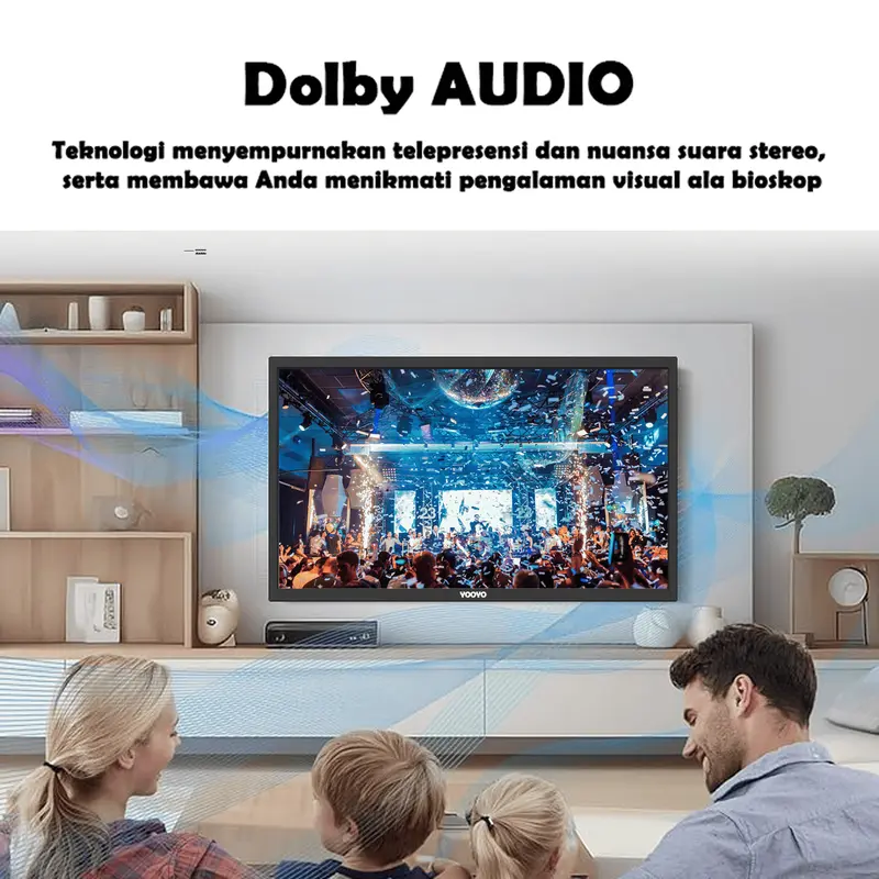 Terkini TV Digital 19 Inch TV LED HDR 10+ MEMC Dolby Audio DBX-TV FHD 2K 1080P 60HZ Televisi Murah 5