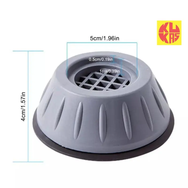 [isi 4 pcs] Alas Kaki Mesin Cuci Kulkas Universal Anti Slip dan Anti Getaran Tatakan Pelindung Meja Getar KUKAS.ID 1