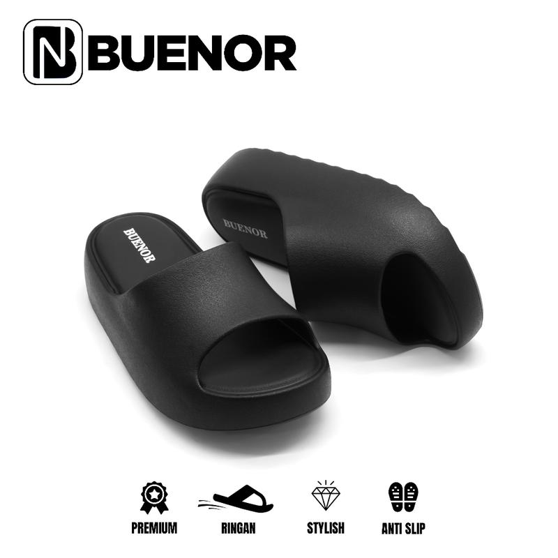 Sandal Slip On Bahan Karet Anti Licin Ringan Korean Style Terbaru 7