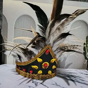Mahkota Bulu Dayak Sampit/Mahkota Adat Dayak Bulu - Model Terbaru Headpiece