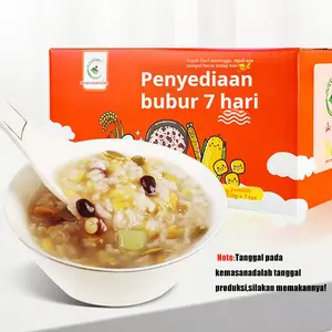 Bubur tujuh hari, kantong bubur lima butir, bubur nutrisi, ubi ungu, bubur nasi hitam, bahan baku bubur sarapan kombinasi butiran kasar