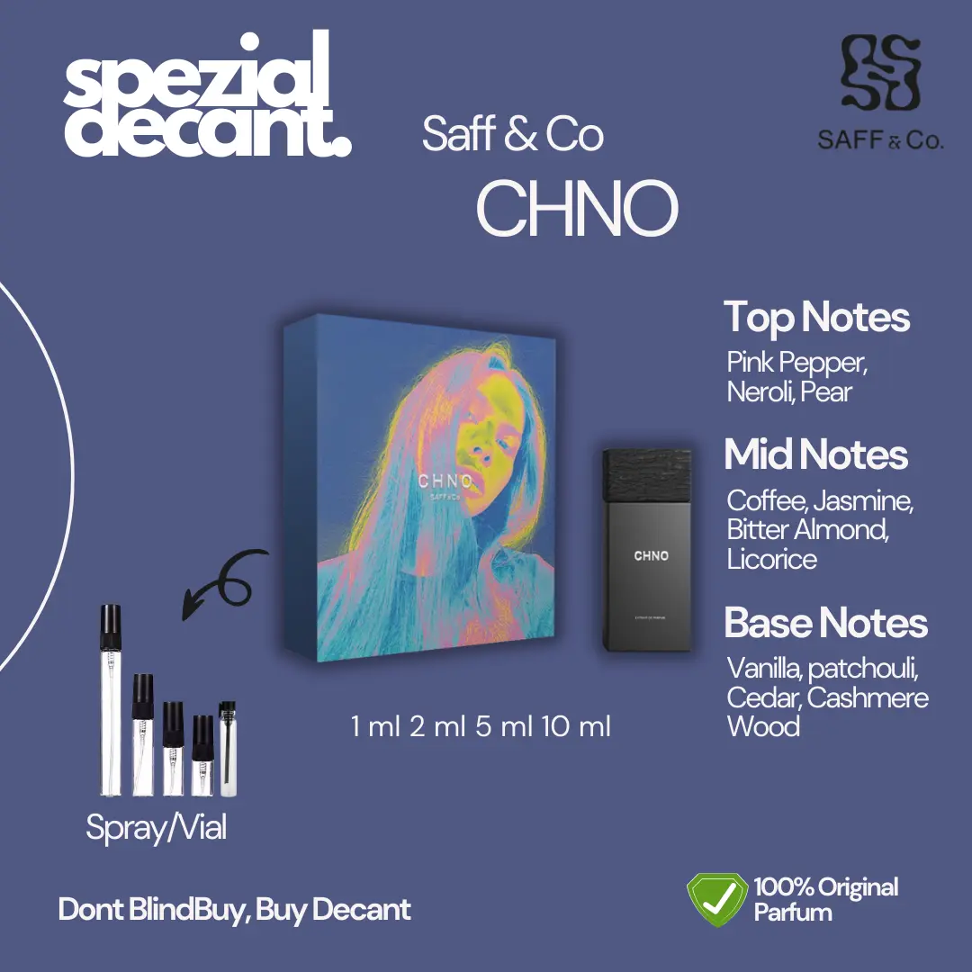 (DECANT) Parfum Saff & Co CHNO 100% Original 1ml 2ml 5ml 10ml