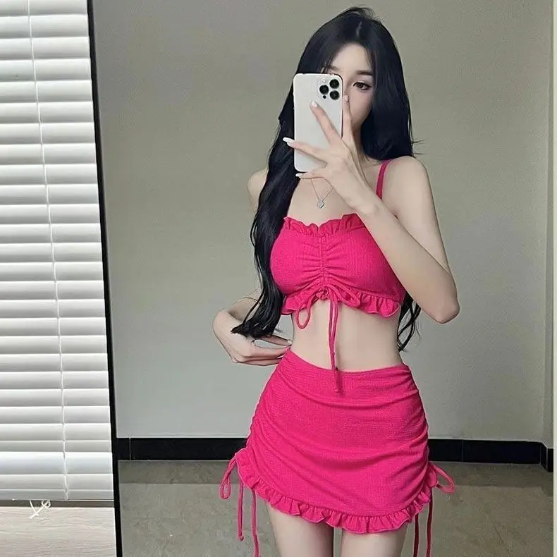 Lady Bikini Baju Renang Pantai Beachwear Sexy Set 3 Piece Premium 8228