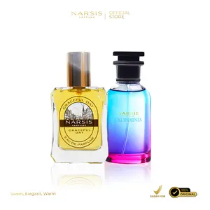 [BUNDLING PACKAGE] NARSIS California de Parfume & Narsis Graceful Day Eau de Parfume Unisex  Perfume Orange Vanila Elegant Orange Perfume