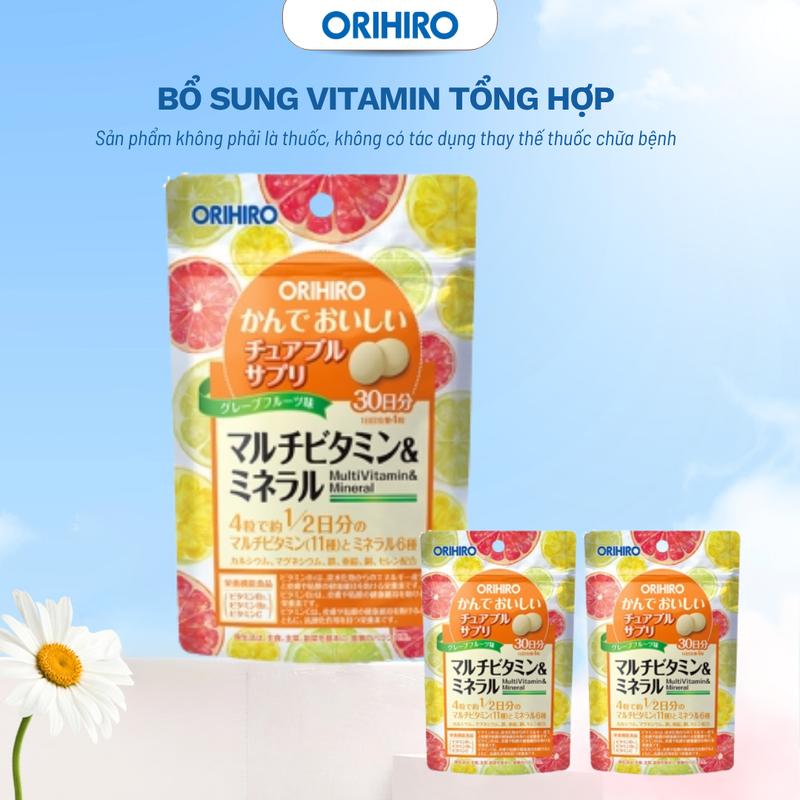 [COMBO 3] Viên Uống Vitamin & Khoáng Chất 120 viên/túi – Orihiro Nhật Bản chính hãng