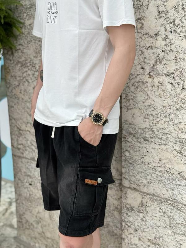 quần short jean nam túi hộp, Chất liệu vải Denim mềm mịn 3màu thời trang.45-85kg. NAM, Menswear rộng MS 2685