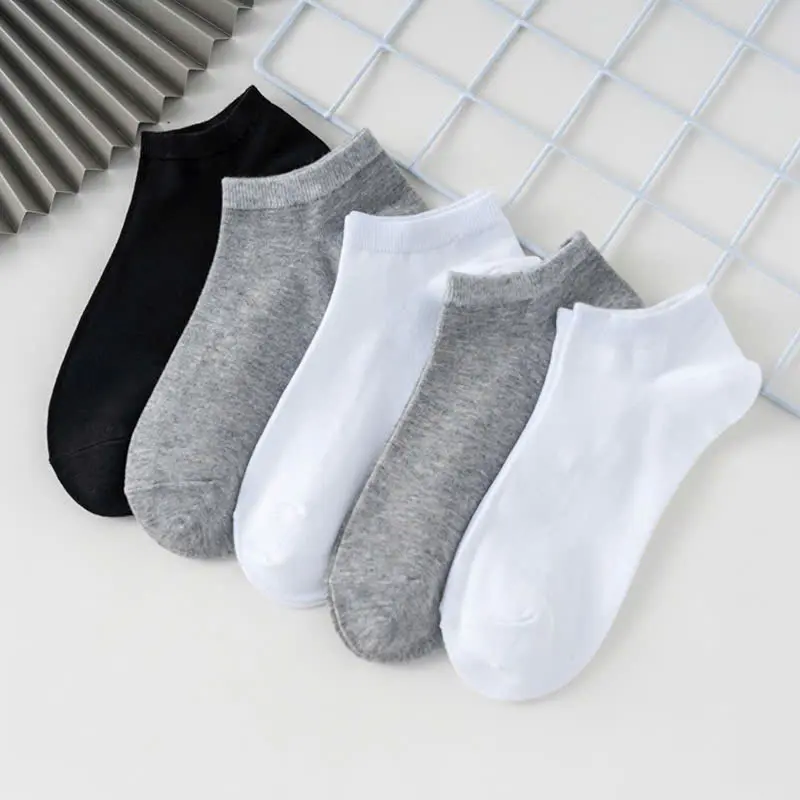 Combo 10/20/30 Đôi Tất ngắn nam Vớ thấp cổ 4 màu trơn chống hôi chân, Combo tất chống hôi MIX MÀU - 1