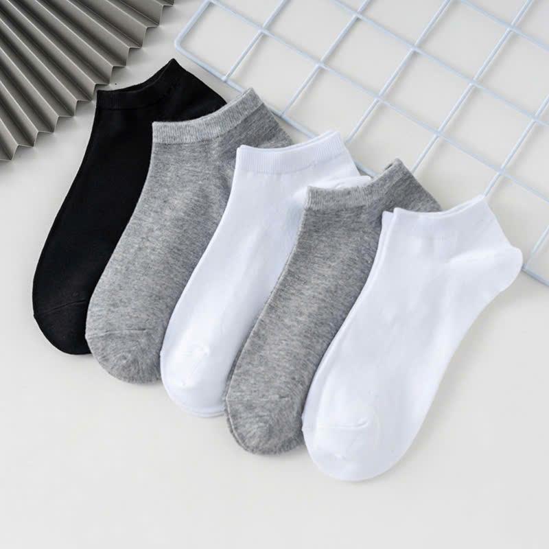 Combo 10 20 30 Đôi Tất ngắn nam Vớ thấp cổ 4 màu trơn chống hôi chân Combo tất chống hôi MIX MÀU