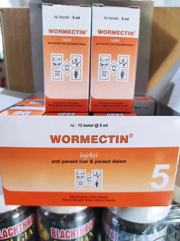 Wormectin 5ml+Spuit Ampuh Atasi Jamur Parasit Obat Scabies Demodex Gudik Kutu Cacing Kucing Sapi Anjing Kambing 3