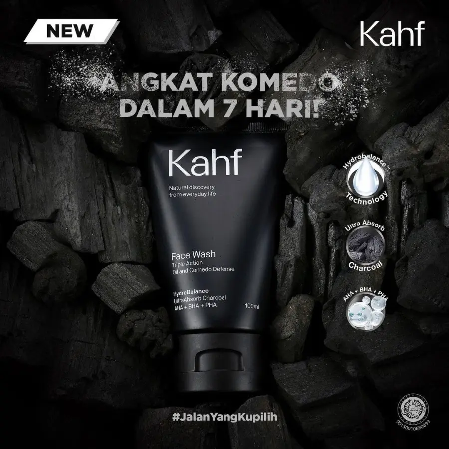 Kahf Triple Action Oil & Comedo Defense Face Wash 100 ml