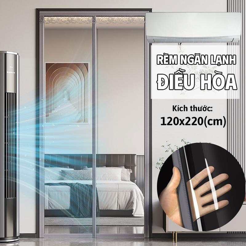  Rèm Trong Suốt 120x220cm Rèm Nhựa Ngăn Gió Lạnh Điều Hoà Máy Lạnh Rèm Nam Châm Màng Chắn Phòng Điều Hòa Rèm Bếp Rèm Ngăn Lạnh 