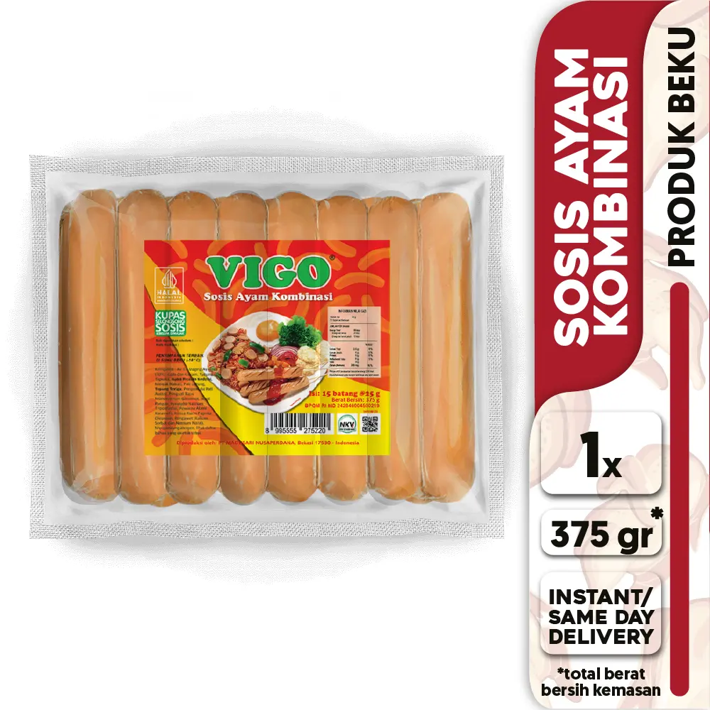 VIGO Sosis Daging Ayam Kombinasi 15pcs