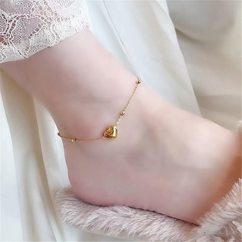 Product Introduction of Gelang kaki hati Gk-1118 titanium anti karat warna gold 14