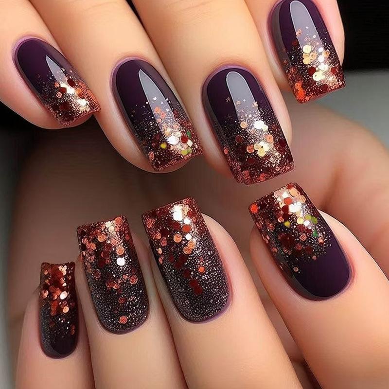 Kuku Palsu Extension 24pcs Nails / Kuku  Palsu Motif Free Lem Cair Kuku panjang 2