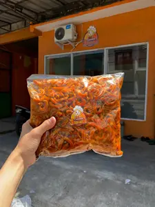 500gr-Makroni cikruh pedas gurih daun jeruk cemilan Asin Food Snacks