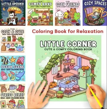 High Quality Spooky Cutie Coloring Book In Cozy Moments For Relaxation Featuring Adorable Creepy Creatures Doodles Book Educational Montessori Drawing Toys Halloween
