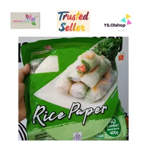 Rice Paper Bulat 400 g isi 40 lembar - Banh Trang 22cm - Kulit Lumpia Vietnam- Rice roll- Salad Wrap Food Camilan