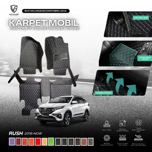 [Lifeguard Carpet] Interior Karpet 7D Mobil Toyota Rush 2018-NOW Wareproof Premium Fullset sampai bagasi - Bisa COD