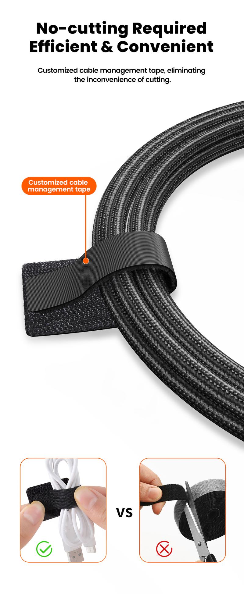Product Introduction of Toocki 5/10/20pcs Back-glue Adhesive Cable Ties Multifunctional Velcro Tape Strong Adhesive Interlocking Bundling Tape Neat Organize Polyamide Power Cable 21