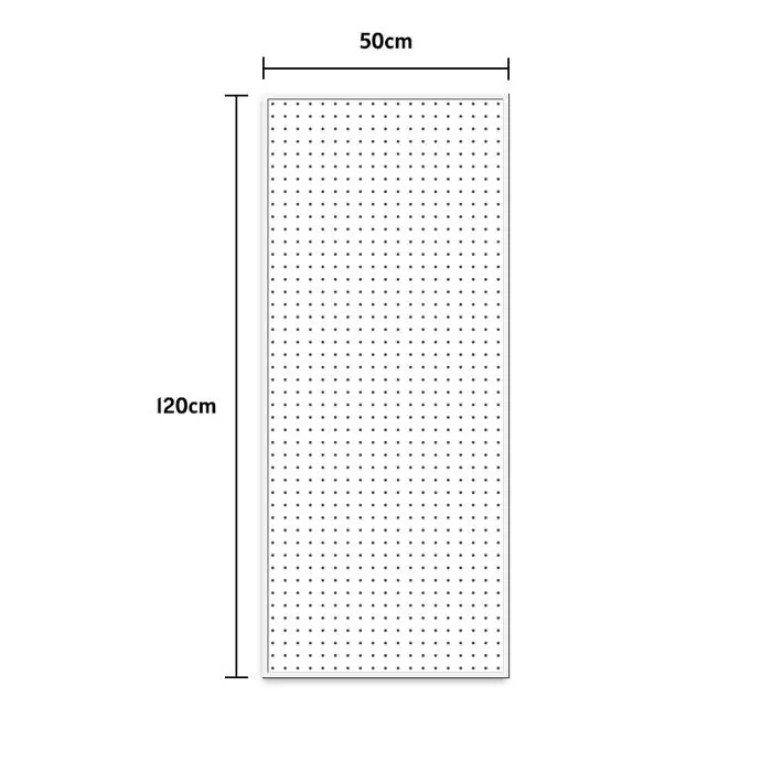 Putih 120x50 cm (dengan 20 hook)