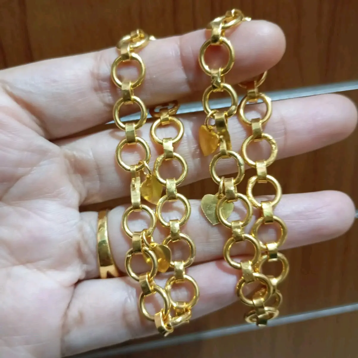 gelang koin 91 motif donat ukuran 10 gram