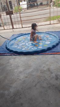 Product Review of ⭐Moo Baby Water Splash Spray Mat Swimming Pool Kids Water Splash Pool for Kids Kolam Budak Air Pancut Kolam Renang from s**a r**n 1