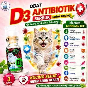 d3 obat antibiotik pereda nyeri saraf lumpuh kucing
