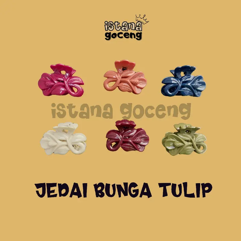 [1pcs] JEDAI RAMBUT MODEL BUNGA TULIP 6 WARNA 0