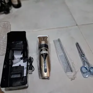Purple Dragon 5in1 Gunting Bulu Anjing Profesional Kucing Grooming Lengkung Set - Pet Clipper Anjing Kucing Hewan Peliharaan - Paket Grooming Kucing Lengkap Alat Cukur Hewan Peliharaan Profesional