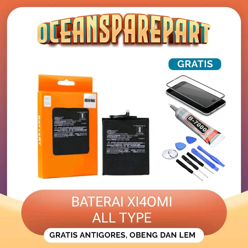 Baterai batre compatible for batrai Battery Xiaom1 Redm1 Note 7  7 PRO 8 8 pro note 9 9 pro note 10 10 pro note 1 2 3 3x 3s 4 4x 5 5a 0