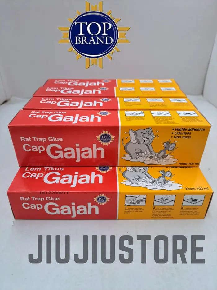 Menarik ⭐️ Lem Tikus Odol Cap Gajah Lem Tikus Cap Gajah 100Ml Lem Tikus Tube100Ml