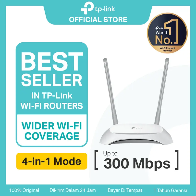 TP-Link TL-WR840N | 300Mbps WiFi N Router I IPv6 IPTV | Router | Access Point | Extender | WPA3 | Best Seller 0