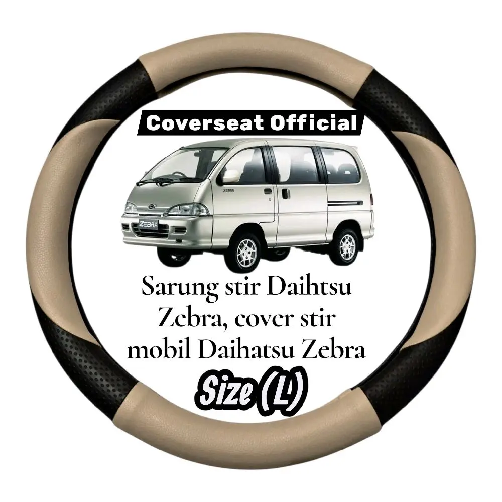 sarung stir mobil Daihatsu Zebra, bahan berkualitas premium anti slip size M